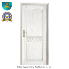 Современный стиль твердая деревянная дверь для салона (белый цвет)
